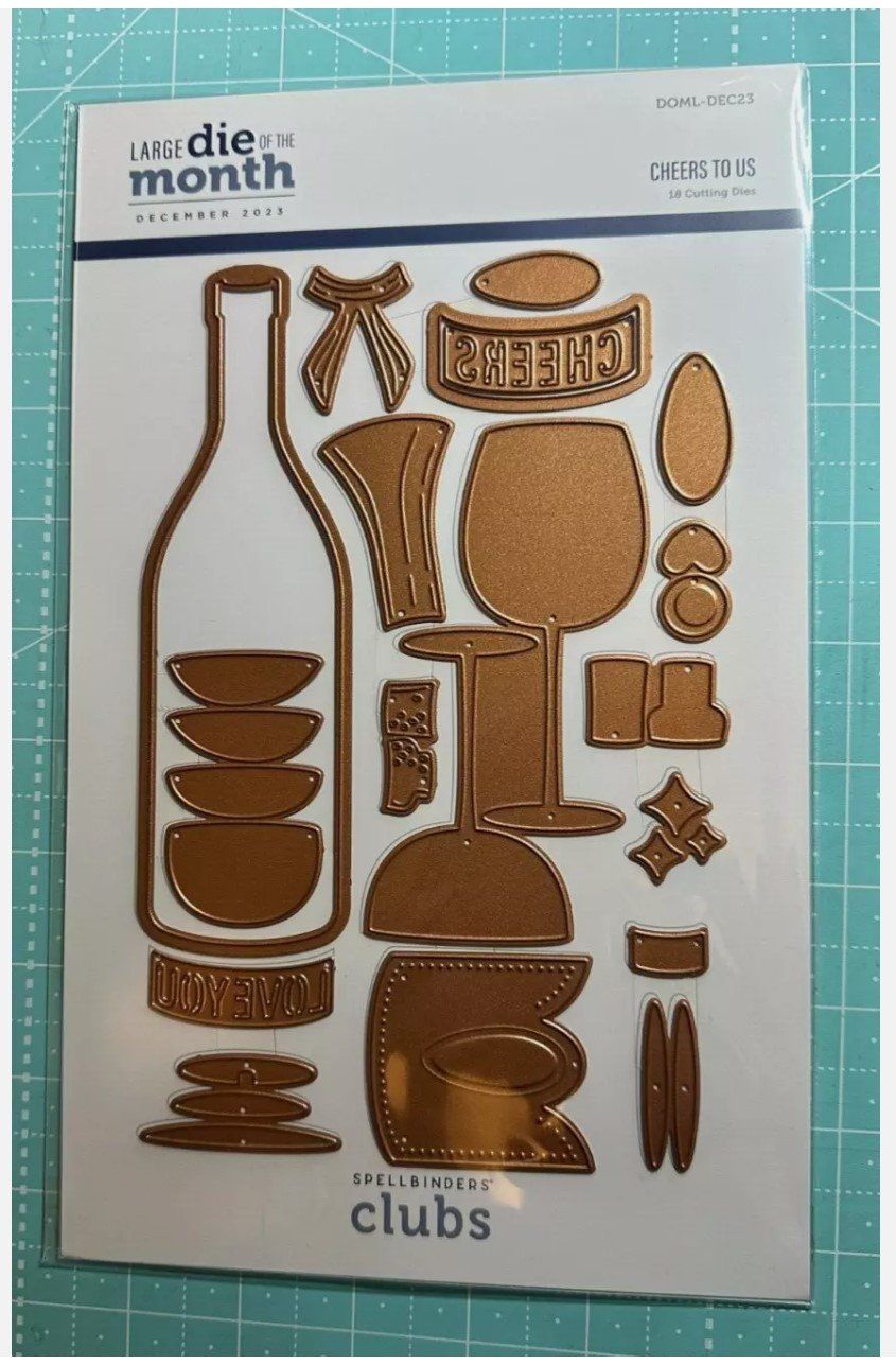 Sciablone: Spellbinders Dies ** Cheer to Us ** – Nuovo e nell'imballaggio originale da Rubigen venduto da rofi100 6