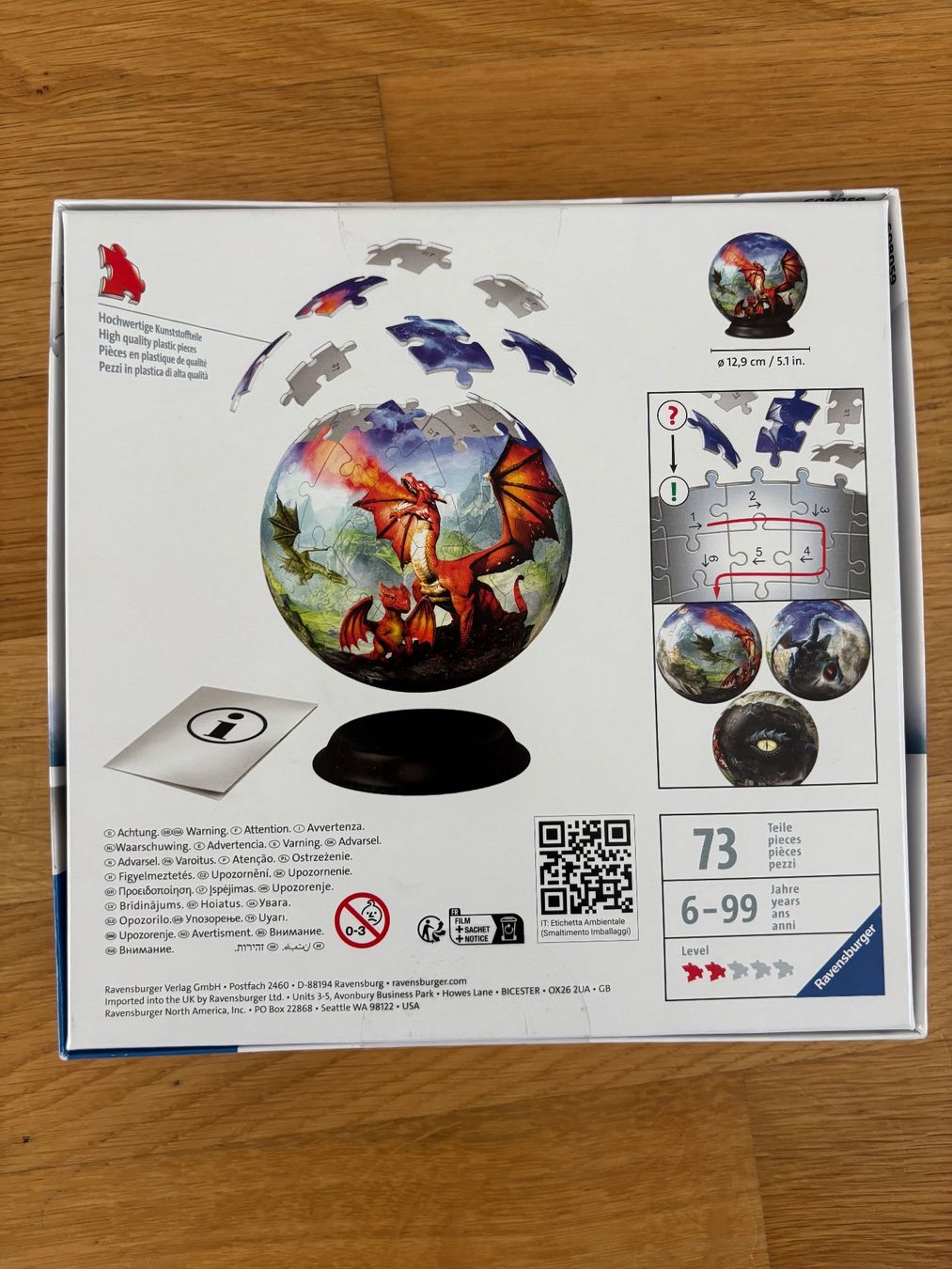 Ravensburger Puzzle: 3D puzzle Drachen Ravensburger new & unopened – Nuovo e nell'imballaggio originale da Würenlos venduto da sue_wp8k 1