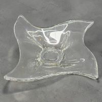 Coupe Vide-poche croix de Lorraine en cristal massif. 1.9 Kg