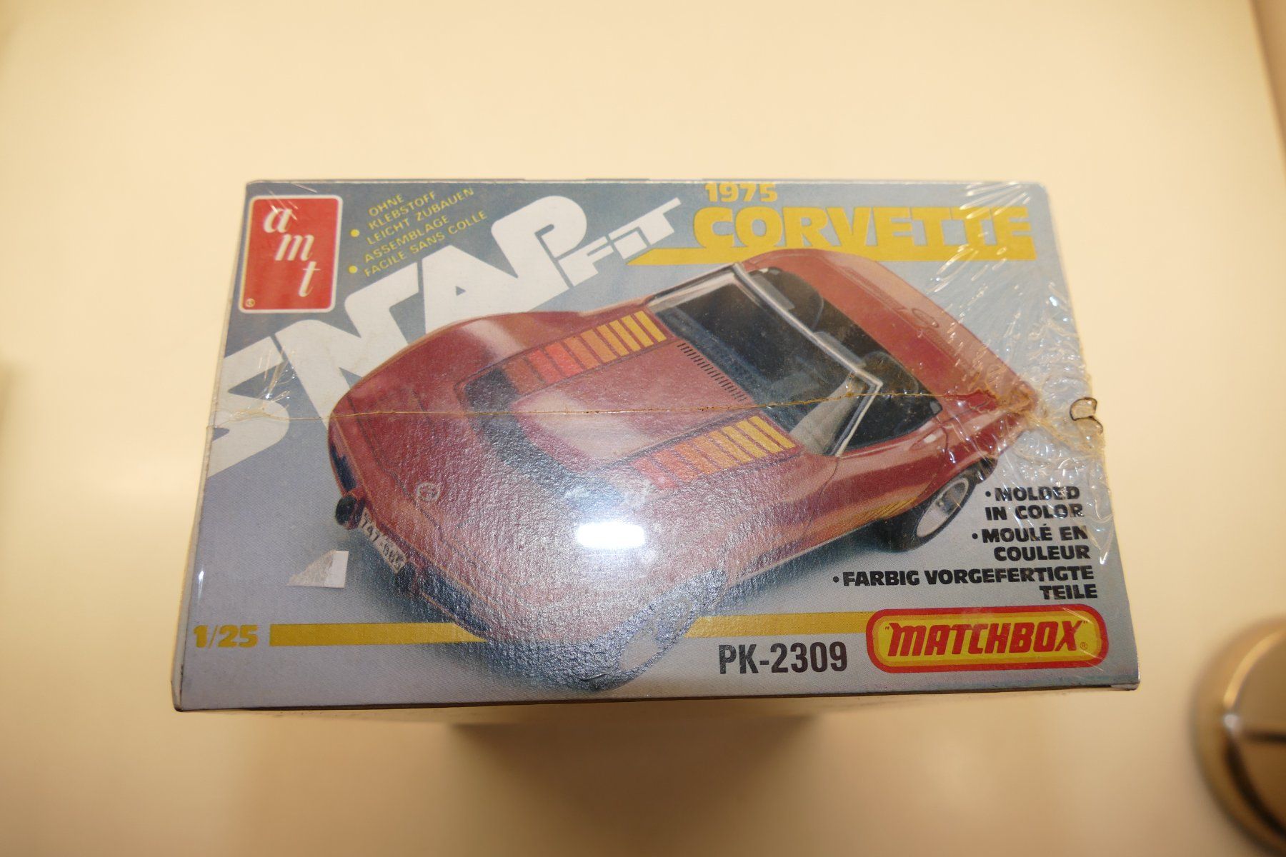 Matchbox Modellini d'auto: AMT/Matchbox 1:25: 1975 Corvette – Nuovo e nell'imballaggio originale da Niederhasli venduto da rail-duerst 2