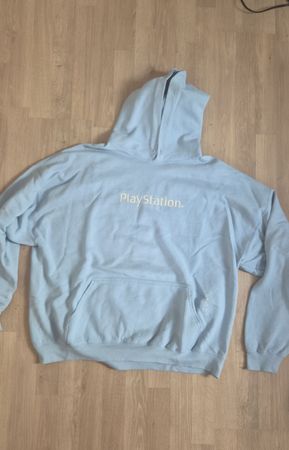 Playstation x Travis Scott Hoodie Hellblau Grösse XL