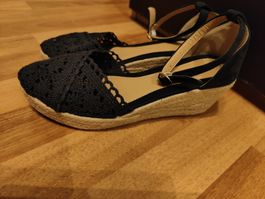 Pumps, Damenschuhe mit Keilabsatz, blau