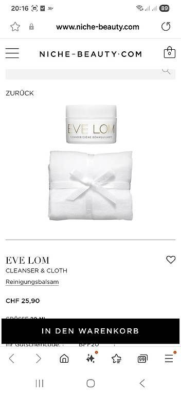 Cura del viso: Cream Cleanser von EVELOM – Nuovo e nell'imballaggio originale da Uerkheim venduto da Pod23 3