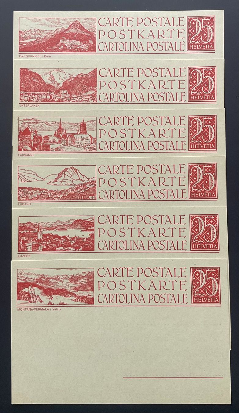 Tous les timbres: Bild Postkarten PTT – Neuf (Voir description) à Luzern par 19primeln 2