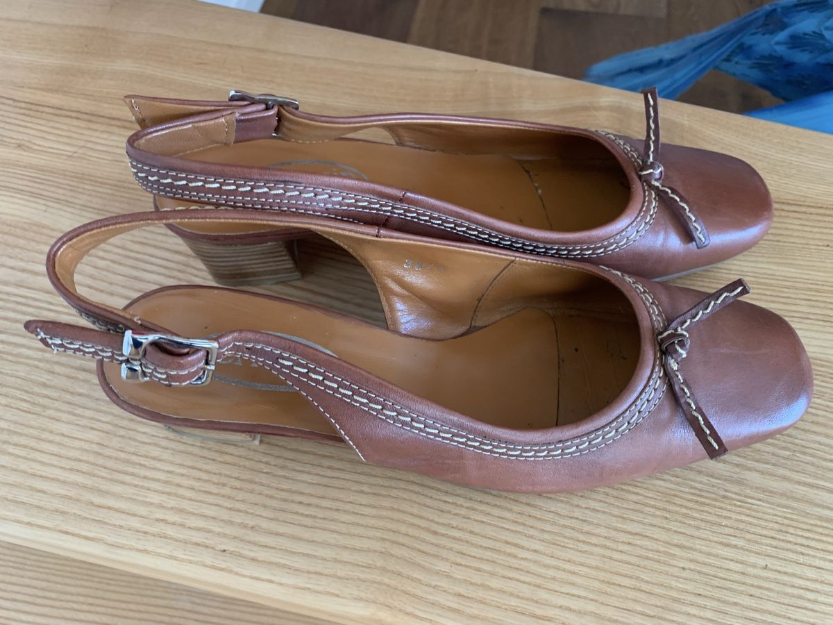 Scarpe da donna: Slingpumps Vero Cuoio Leder – Nuovo (secondo la descrizione) da Aathal-Seegräben venduto da Squiki
