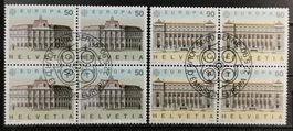 1990 Europamarke ET-Stempel Viererblock