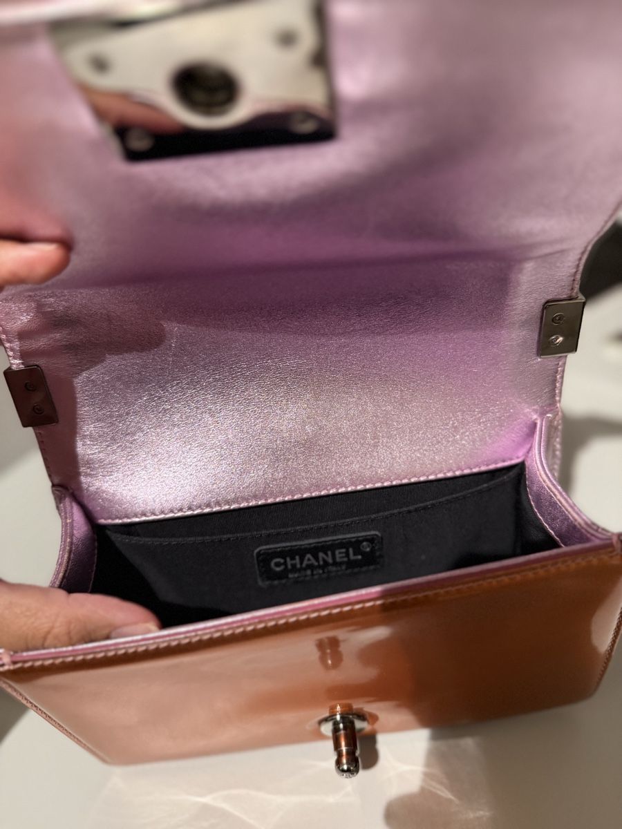 Chanel Borse da donna: Chanel Boy Bag metallic copper leather – Usato da Luzern venduto da rec_8srh 8