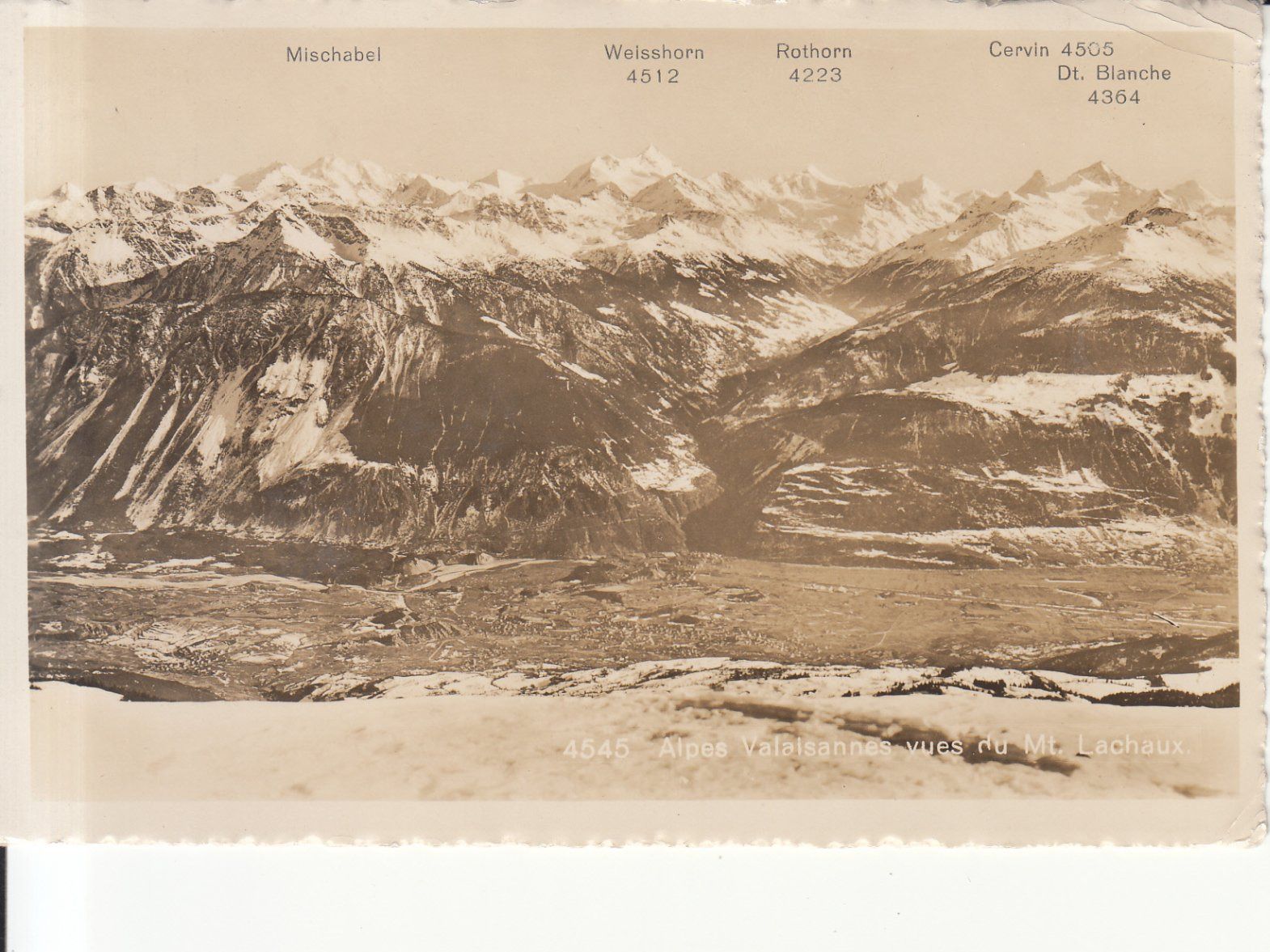 Cartoline postali: Mt. Lachaux 1938 – Usato da Bürglen TG venduto da StampGraf