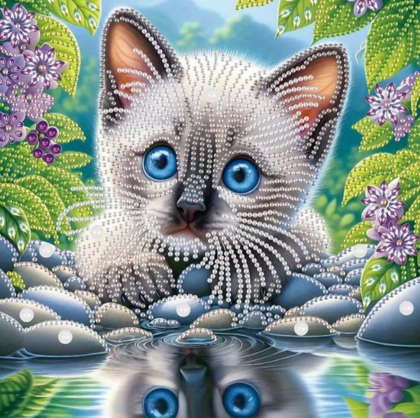 Bastelsets: Diamond Painting  Ragdoll-Katze-16-Poly-226 – Neu und originalverpackt aus Obergösgen von Diydiamant
