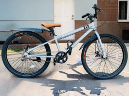 24 Zoll Kinderfahrrad Singlespeed schwarz/silber NEU