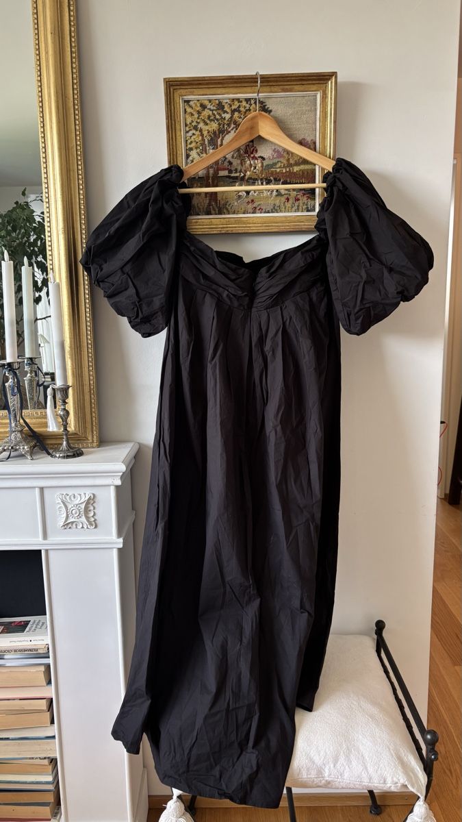 Mango Vestiti: Schwarzes Mango Maxikleid mit Puffärmeln Gr. XL – Usato da Zürich venduto da lindalaura 3