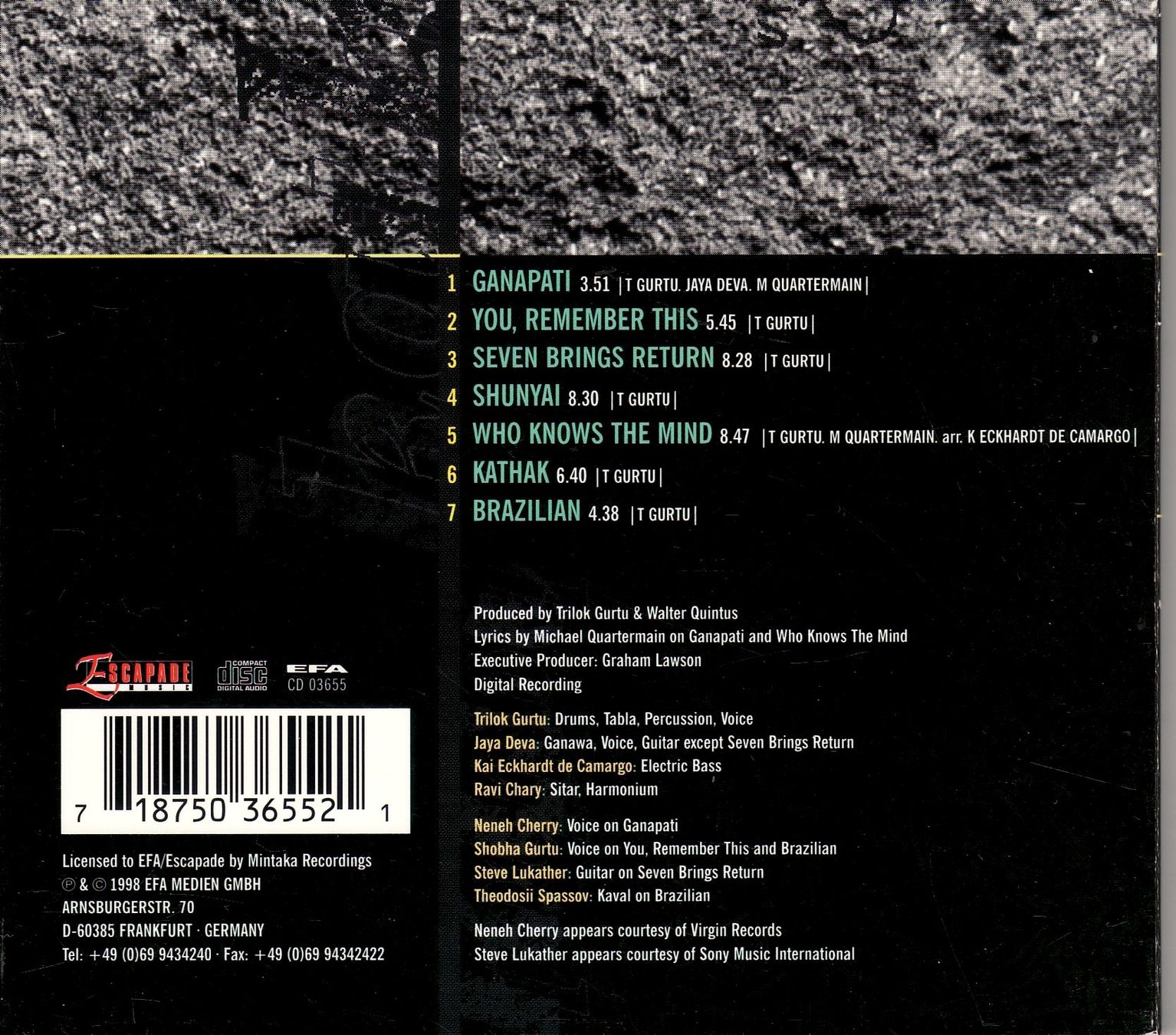 CDs: Trilok Gurtu / The Glimpse Kathak – Gebraucht aus Boussens von catfood01 1