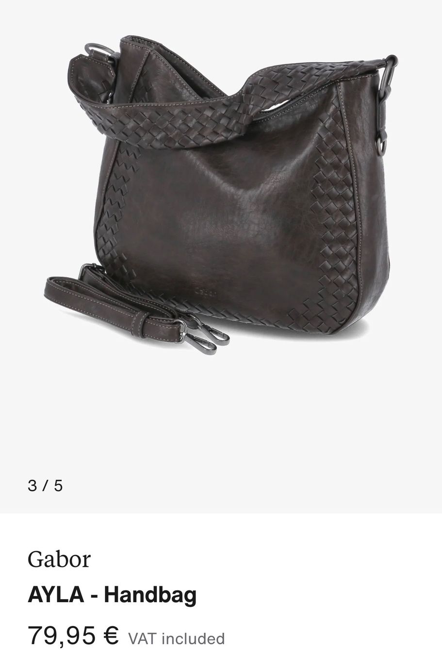 Gabor Borse da donna: Handtasche Gabor Ayla Gratisversand – Nuovo e nell'imballaggio originale da Frutigen venduto da glnays 1