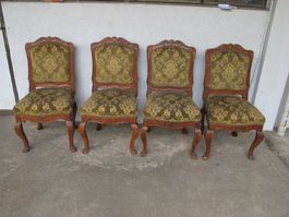 4 antike Barockstühle 18 Jh