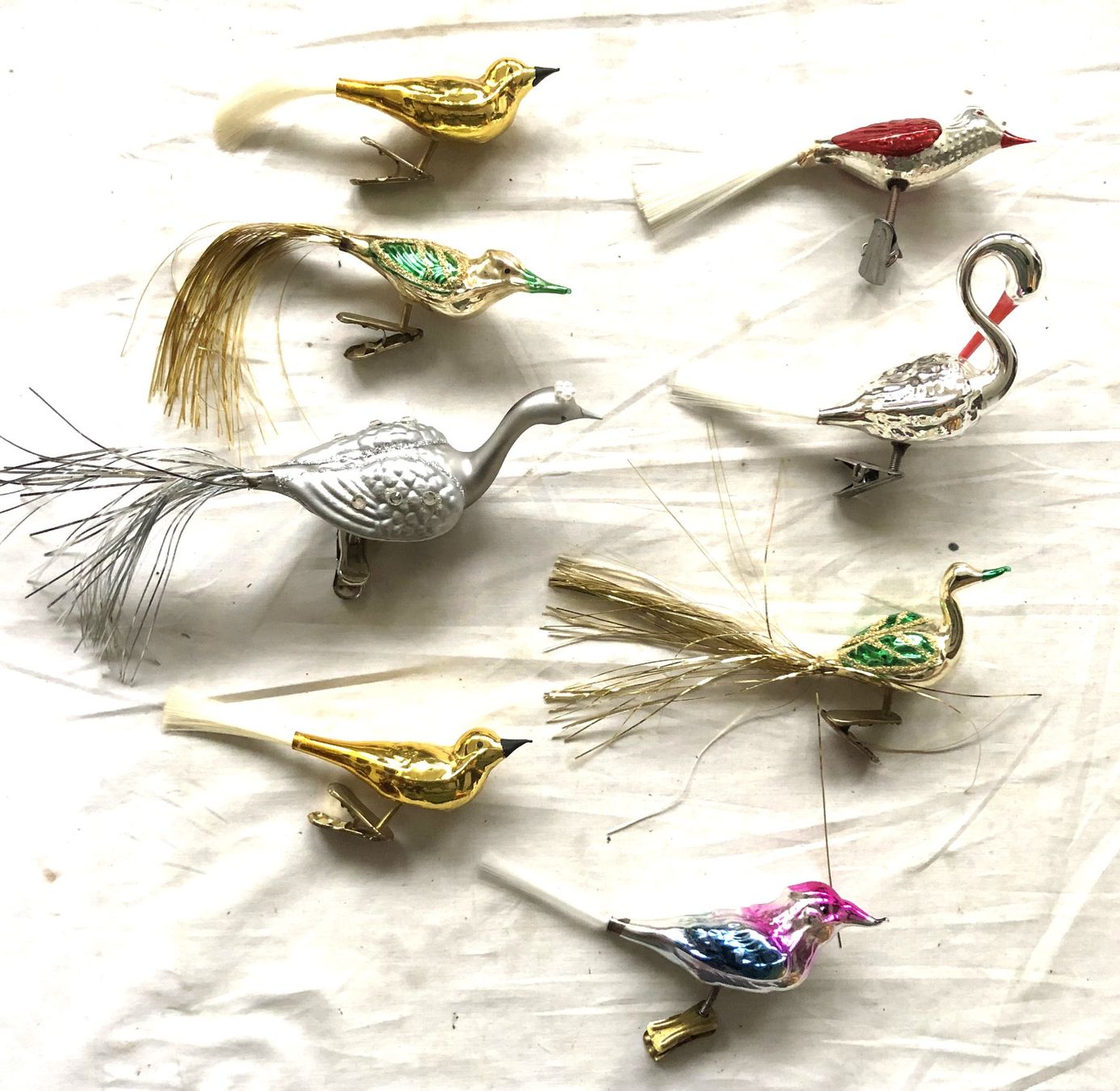 Tutte le decorazioni: Christbaumschmuck - Glasvögel - 8 Stück – Usato da Schaffhausen venduto da durruti 1