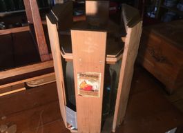 Antiker Original Glasbehälter für Obstbranntwein