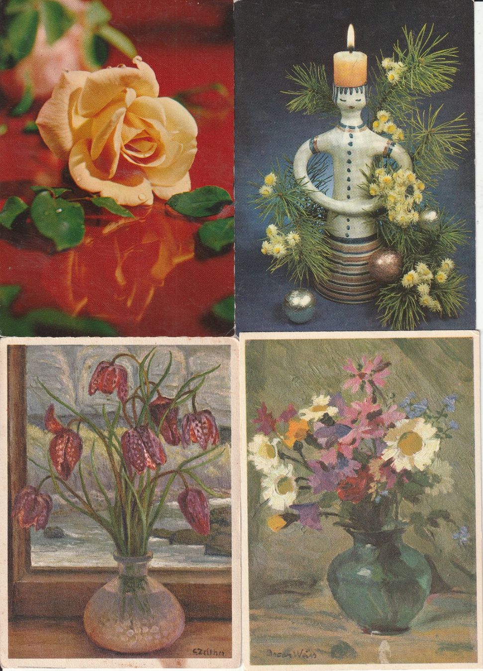 Cartes postales: 32  Blumenkarten – D'occasion à Lumbrein par made02 4