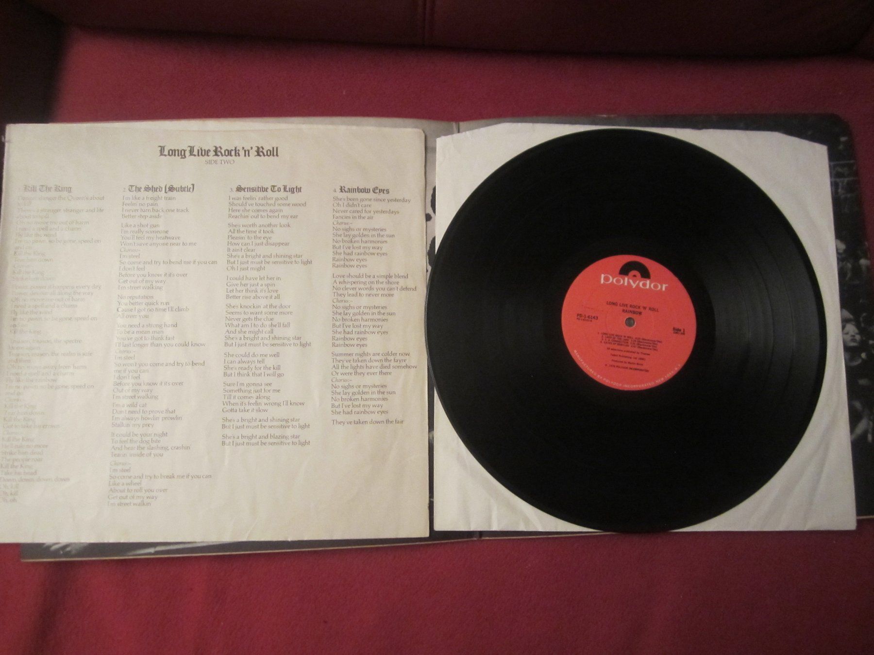 Dischi in vinile: LP- RAINBOW:LONG LIVE ROCK N ROLL!!(POLYDOR 1978) – Usato da Volketswil venduto da nemo2000 4