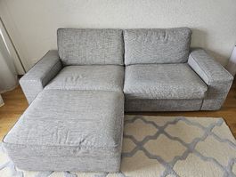 Sofa / Couch mit Hocker von Ikea - Kivik 3-er Sitz
