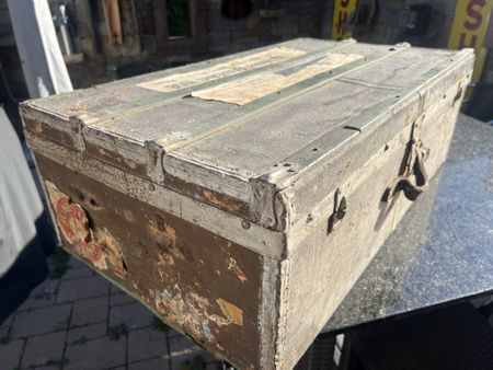 Antiker Reisekoffer Mittelmeer-Kreuzfahrt 1958 gebraucht