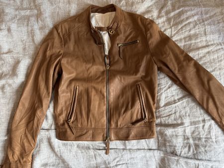 Veste claire en daim Made in Italy
