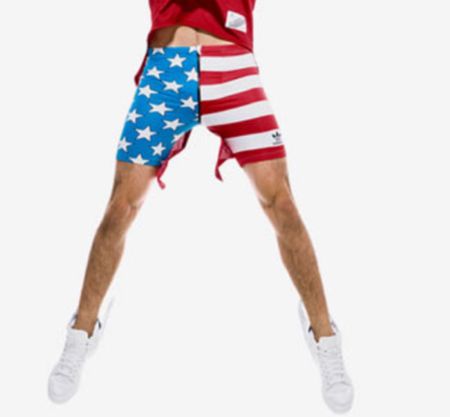 Adidas Jeremy Scott USA Shorts / American Flag unisex M