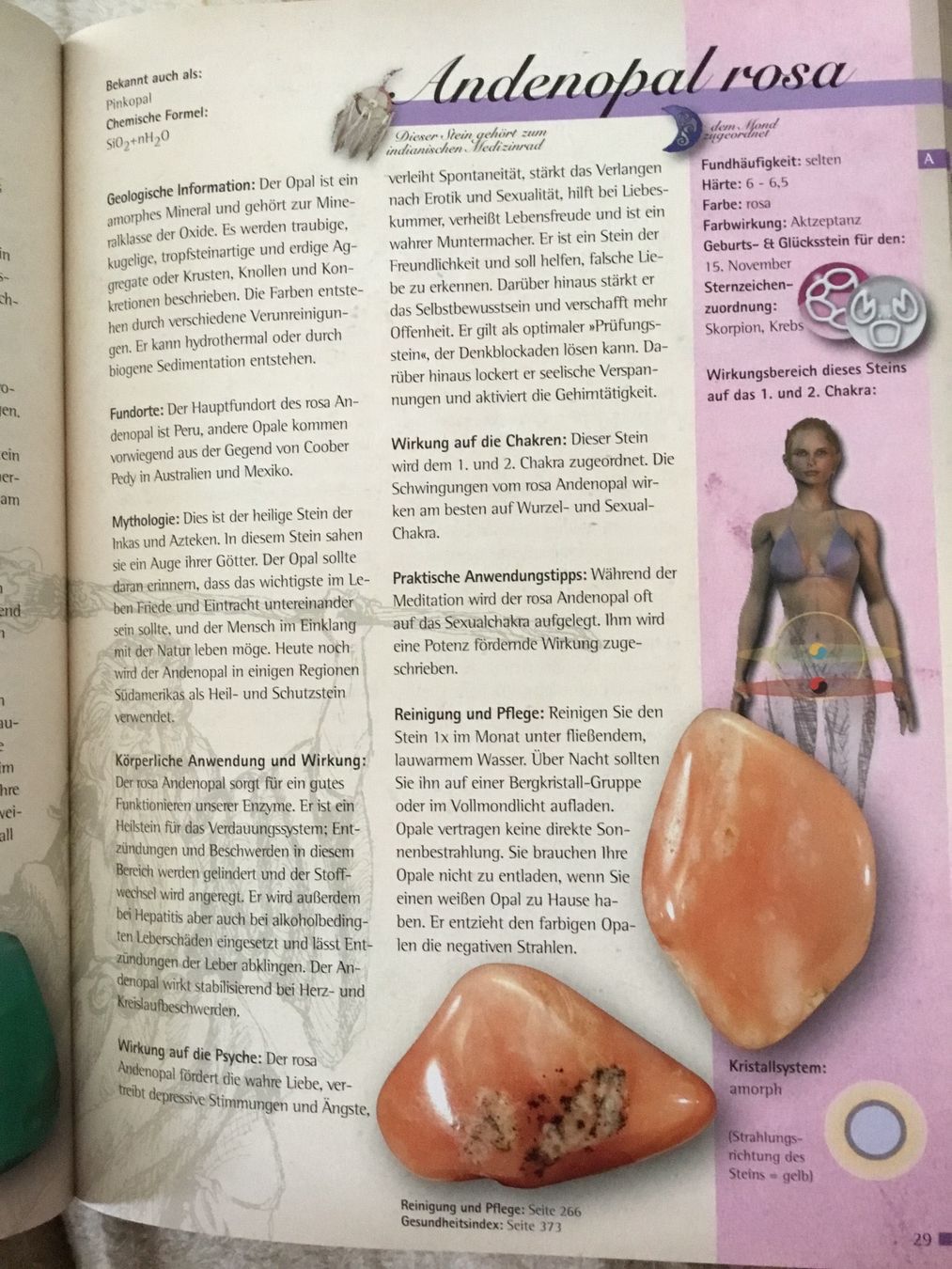 Minerali & Pietre curative: Anhänger Andenopal Heilstein – Nuovo e nell'imballaggio originale da Doppleschwand venduto da lapis106 3