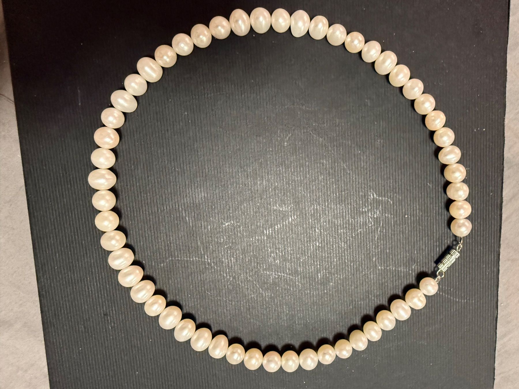 Perlen (unechte): Kette echt Perlen 9/10mm – Gebraucht aus Oberhof von RealStone 5