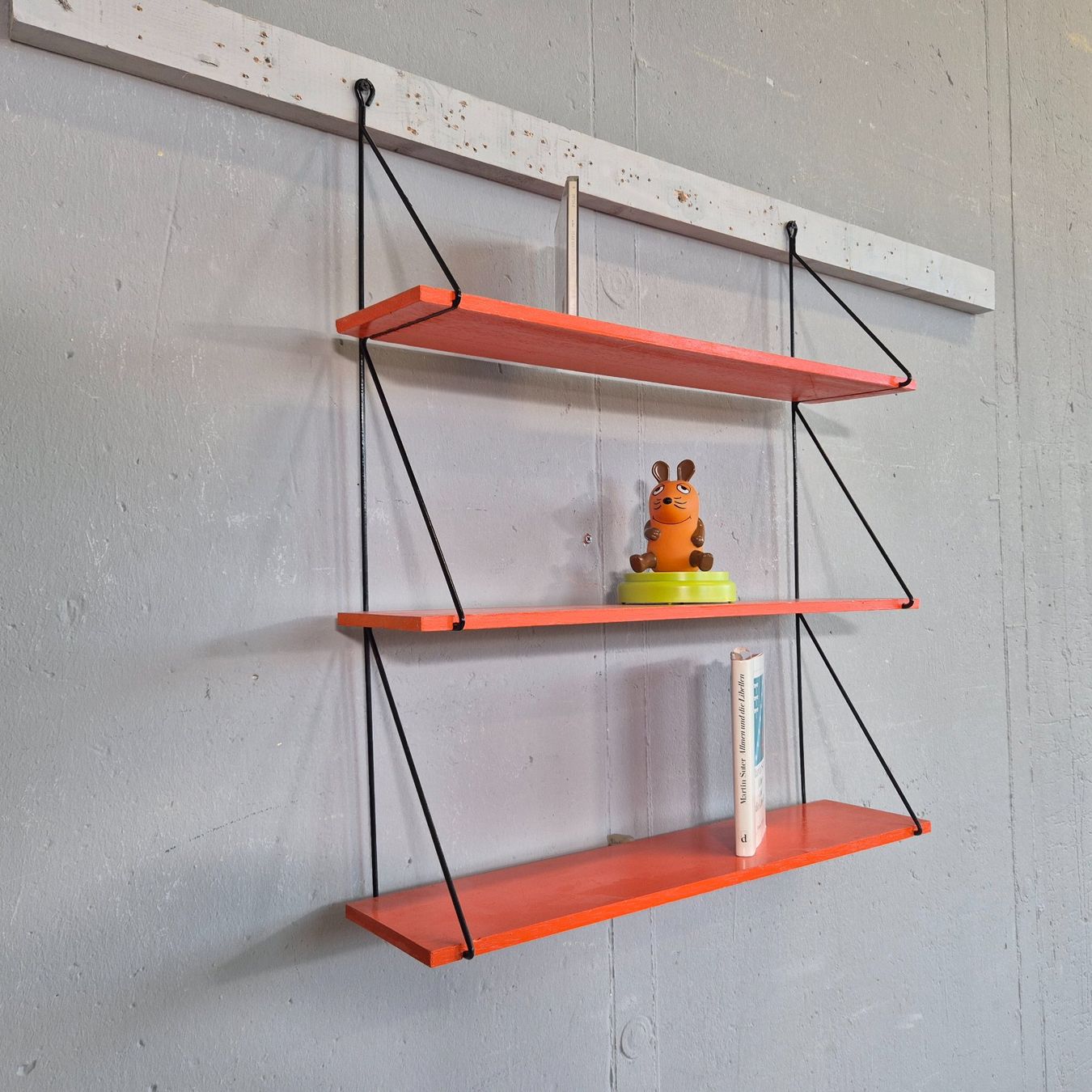 Regale: Stringregal, Bücherregal 1970 Vintage Regal String-Shelf – Gebraucht aus Nottwil von Wondewa-Shop