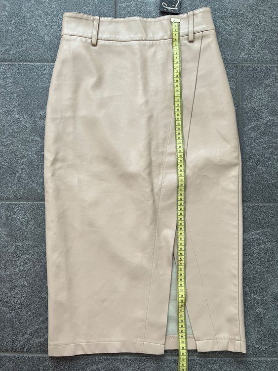 Gonne: Echt Leder Jupe Rock beige gr XS-S – Usato da Rünenberg venduto da AlinaFuss 2