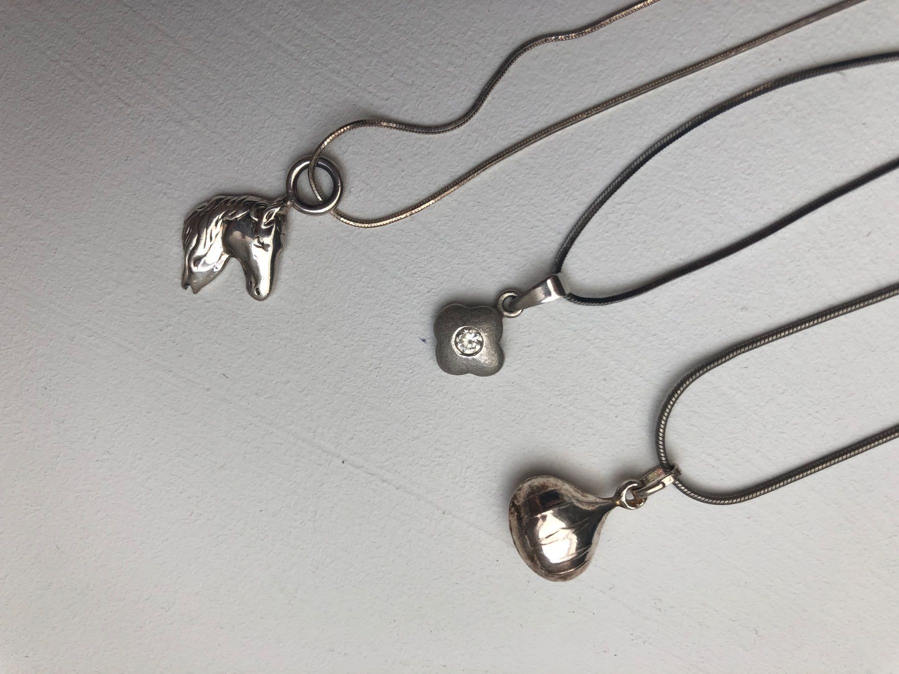 Catenine: 3 Stuck Echt silber 925 - Kette mit Anhänger – Usato da Buchs-ZH venduto da Birikina 2