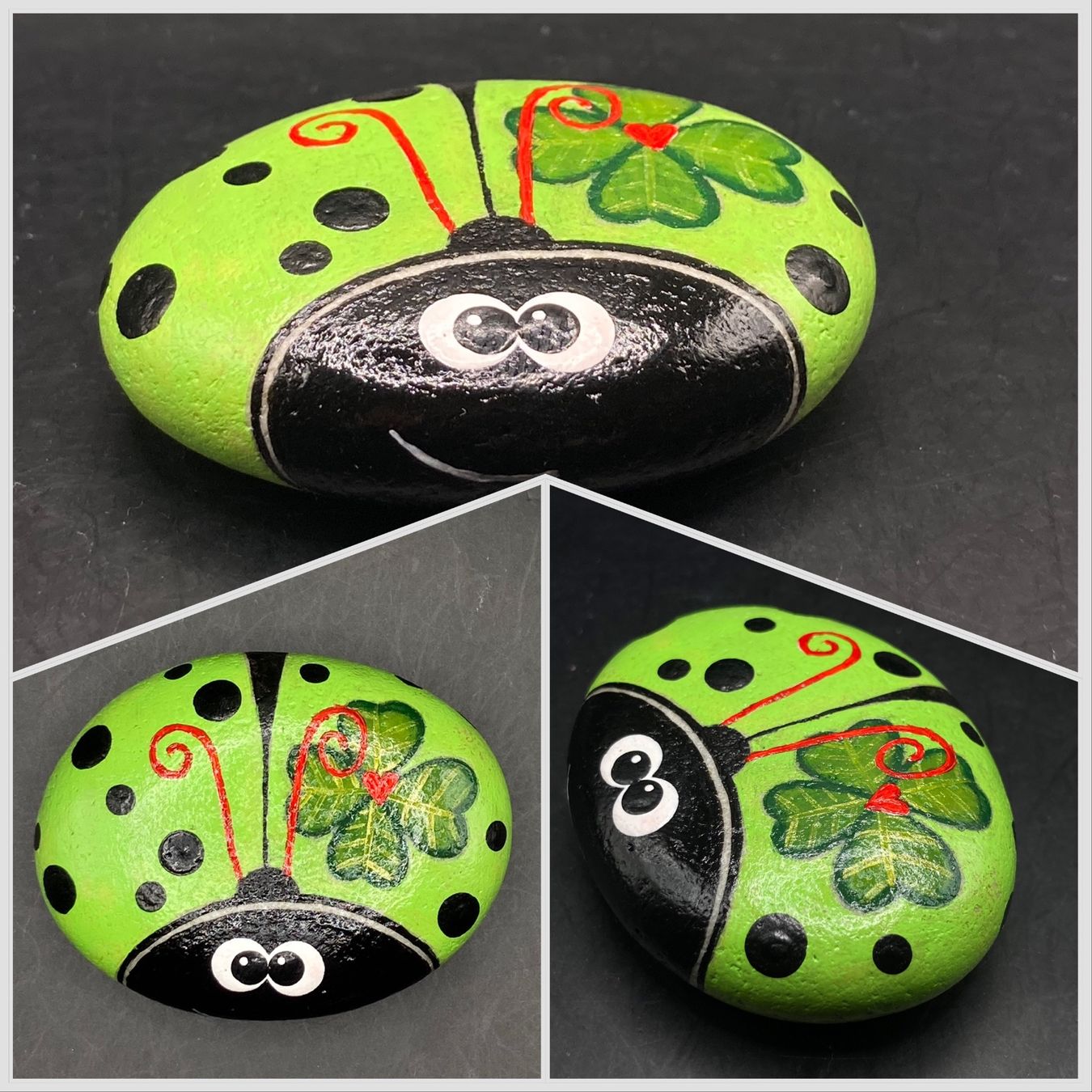 Tutte le decorazioni: Handbemalte Marienkäfer, Glücksbringer, Geburt ,Tischdeko – Nuovo e nell'imballaggio originale da Vinelz venduto da Viewfinder84 7