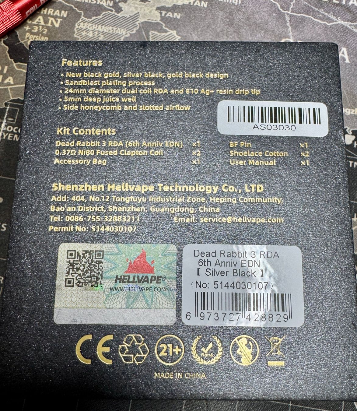 Altri Prodotti per fumatori: Hellvape Dead Rabbit 3 RDA 6th Ann. Edition (never used) – Nuovo e nell'imballaggio originale da Genève venduto da Lee_Ramirez 8
