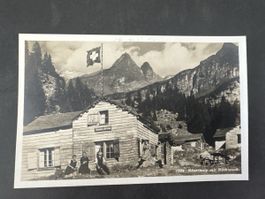 Alte Ansichtskarte Käsernalp mit Bächistock Glarus 🏔️ 