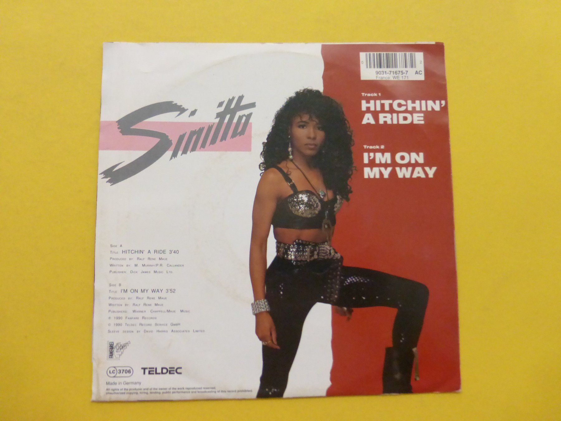 Vinyles: Sinitta – Hitchin' A Ride – D'occasion à Zürich par Swiss57 1