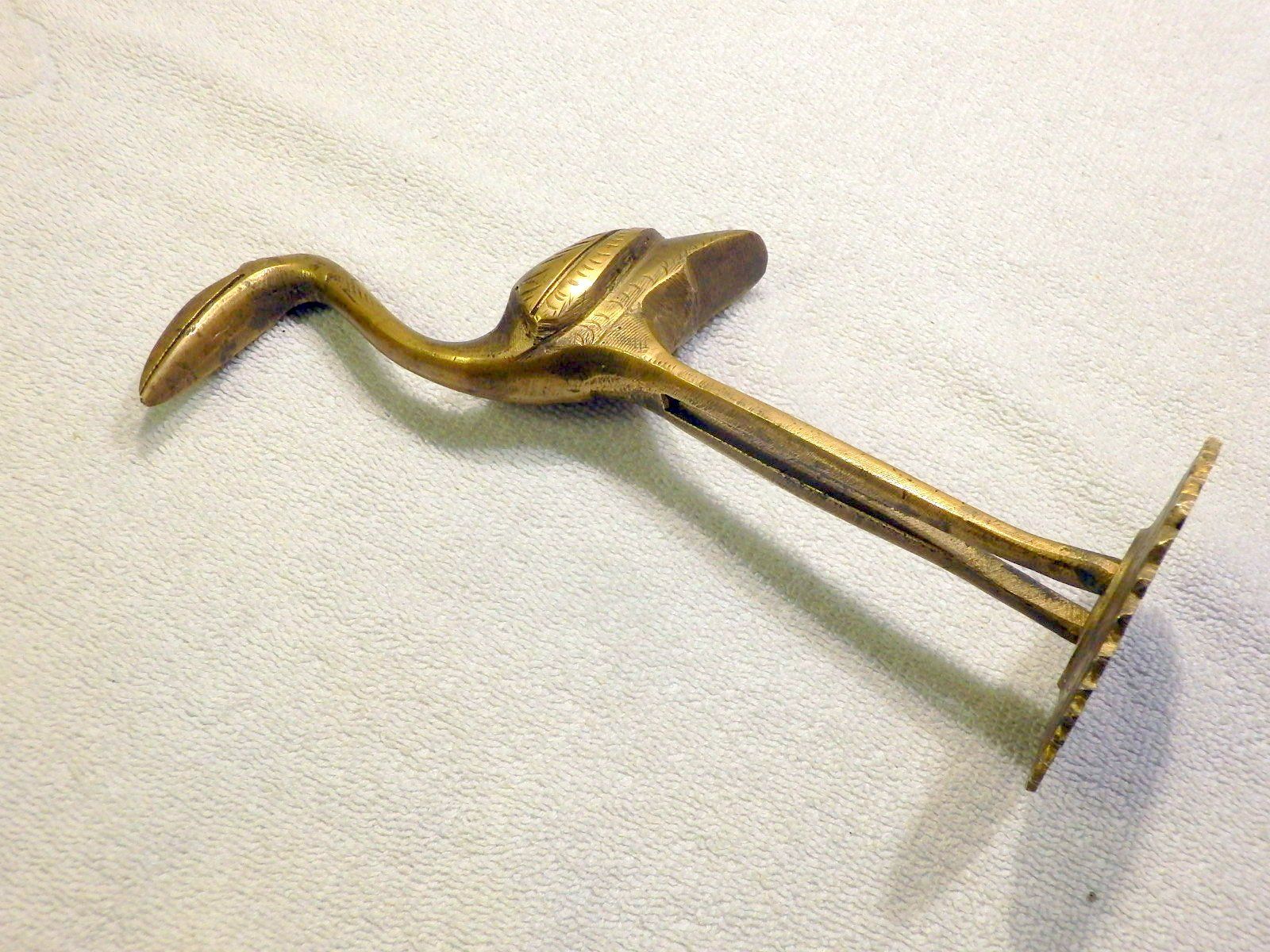 Figurines: Vogelfigur, Messing, Storch oder Flamingo?,  21cm hoch – D'occasion à Ueberstorf par dinbau 4