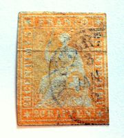 Strubeli Nr.25D, vollrandig, schwach gestempel, Kat. 200.00