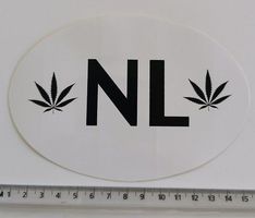 Niederlande - Cannabis (Aufkleber, PVC)