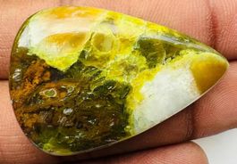 Cabochon L-5179 – Grüner Opal 39X26X5mm 49,80 Karat