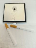 Zigarettenetui sehr elegant / platz fuer 20 Stk mit LEDER