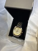 Emporio Armani Chronograph Uhr gold silber in Box