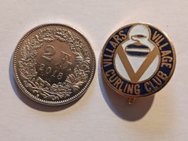 médaille curling club Villars sur Ollon