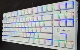 GamingKeyboard,schnelle switches,DEU+US Keycaps,prelubed