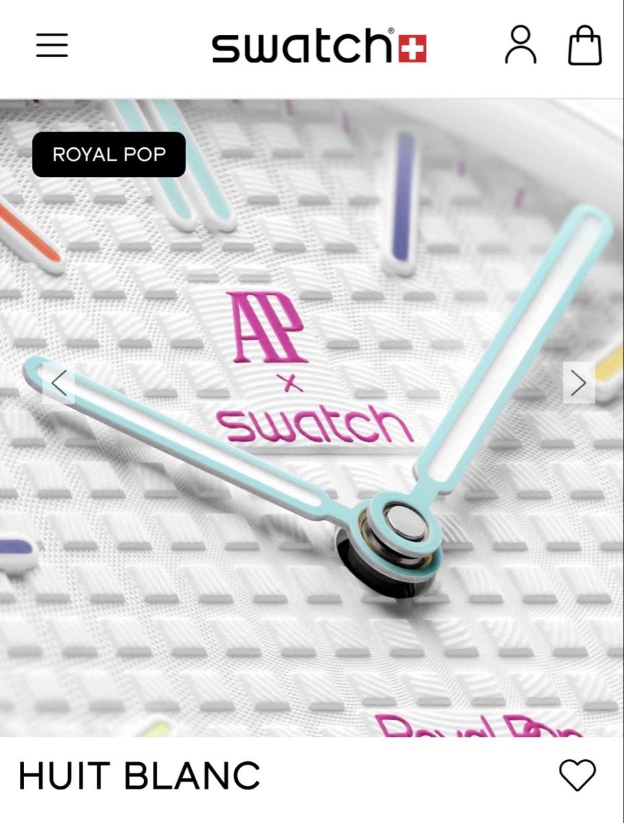 Swatch Orologi: Ap x Swatch Royal Pop – Nuovo e nell'imballaggio originale da Genève venduto da DreamSeeker 2