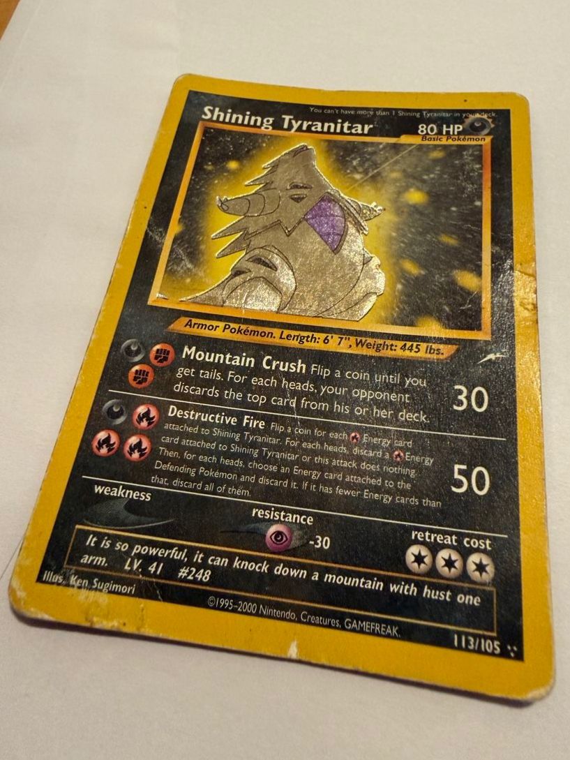 Pokémon Carte collezionabili: Shining Tyranitar – Usato da Lugano venduto da ktm_7jr7