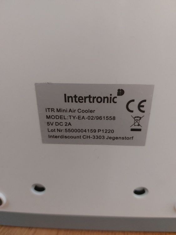 Mini Air Cooler Intertronic Kaufen auf Ricardo