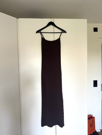 Gina Tricot maxi kleid braun S neu