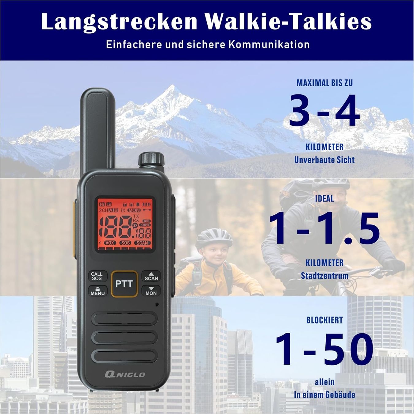 Radiocomunicazione: PMR446 Walkie Talkie 2er Set mit Headset USB-C – Nuovo e nell'imballaggio originale da Suhr venduto da SchnapperCH 4