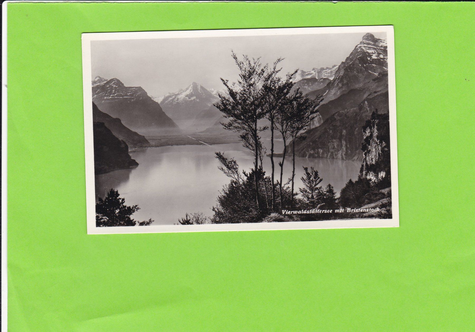 Cartoline postali: Vierwaldstättersee mit Bristen – Usato da St. Peterzell venduto da neckertal