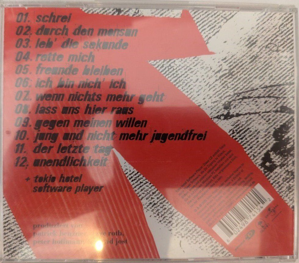CDs: Tokio Hotel - Schrei – Gebraucht aus Merishausen von  1
